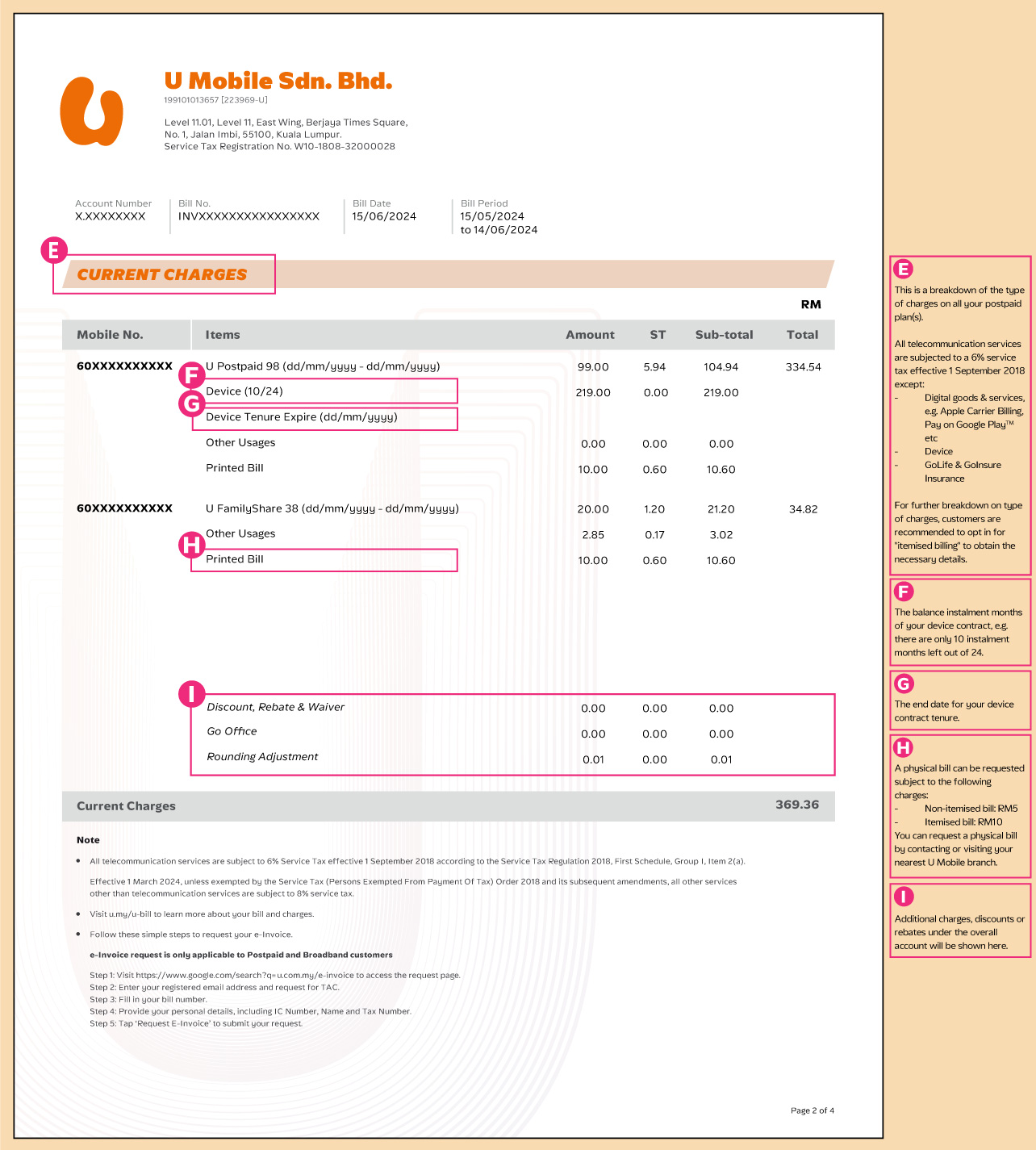 Postpaid Postpaid Bill Statment 2 Image U Mobile
